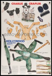 5g148 HOLLYWOOD LEGEND & REALITY 26x39 museum/art exhibition 1986 cool Red Grooms cut-out art!