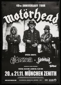 5g129 MOTORHEAD 23x33 German music poster 2015 40th Anniversary Tour, image of band!
