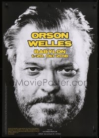 5g194 ORSON WELLES BABYLON 23x33 German film festival poster 2018 close-up image of Orson Welles!