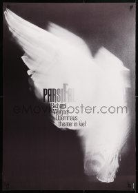 5g283 PARSIFAL 24x33 German stage poster 1990s Holger Matthies art of a bird in flight!