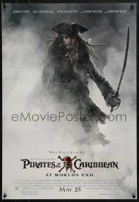5g447 PIRATES OF THE CARIBBEAN: AT WORLD'S END 2-sided 19x27 special poster 2007 Johnny Depp & cast