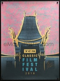 5g195 TCM CLASSIC FILM FESTIVAL 2018 signed 18x24 film festival poster 2018 by Ben Mankiewicz!