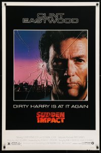 5g917 SUDDEN IMPACT 1sh 1983 Clint Eastwood is at it again as Dirty Harry, great image!