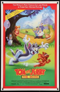 5g941 TOM & JERRY THE MOVIE 1sh 1992 cat & mouse, the world is a kinder, gentler place!