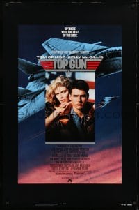 5g943 TOP GUN 1sh 1986 great image of Tom Cruise & Kelly McGillis, Navy fighter jets!