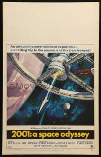 5h001 2001: A SPACE ODYSSEY WC 1968 Stanley Kubrick classic, art of space wheel by Bob McCall!