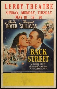 5h017 BACK STREET WC 1941 Charles Boyer & Margaret Sullavan, written by Fannie Hurst, ultra rare!