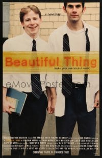 5h492 BEAUTIFUL THING stage play WC 1999 a new play, make your own kind of music!