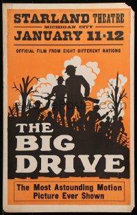 5h030 BIG DRIVE WC 1928 World War I documentary film from eight different nations!