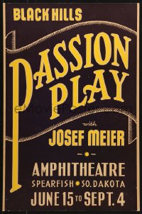 5h498 BLACK HILLS PASSION PLAY stage play WC 1940s Josef Meier live performance in South Dakota!