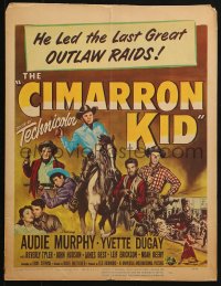 5h059 CIMARRON KID WC 1952 Audie Murphy led the last great outlaw raids, Budd Boetticher, rare!
