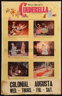 5h060 CINDERELLA WC R1965 Walt Disney classic romantic musical cartoon, great poster images!
