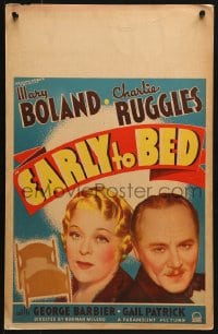 5h101 EARLY TO BED WC 1936 Boland's boyfriend of 20 years Charlie Ruggles sleepwalks, ultra rare!