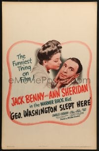 5h140 GEORGE WASHINGTON SLEPT HERE WC 1942 sexy Ann Sheridan, Jack Benny, play by Hart & Kaufman!