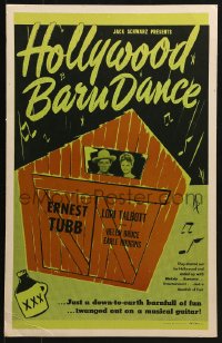 5h201 HOLLYWOOD BARN DANCE WC 1947 Ernest Tubb, Lori Talbott, Earl Hodgins, country music!