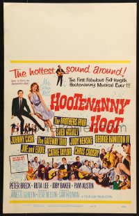 5h205 HOOTENANNY HOOT WC 1963 Johnny Cash and a ton of top country music stars!