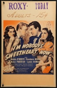 5h229 I'M NOBODY'S SWEETHEART NOW WC 1940 Dennis O'Keefe, Constance Moore, Helen Parrish, rare!