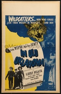 5h236 IN OLD OKLAHOMA WC 1943 wildcatter John Wayne, Martha Scott & Dale Evans in the oil fields!