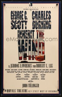5h514 INHERIT THE WIND stage play WC 1996 starring George C. Scott & Charles Durning