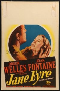 5h252 JANE EYRE WC 1944 art of Orson Welles as Edward Rochester holding sad Joan Fontaine as Jane!
