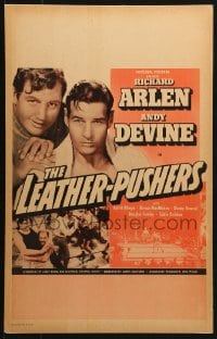 5h297 LEATHER PUSHERS WC 1940 Richard Arlen, Andy Devine, great boxing images, ultra rare!