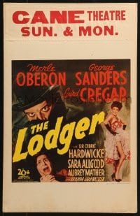 5h311 LODGER WC 1943 Laird Cregar as Jack the Ripper, George Sanders, Merle Oberon!