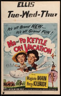 5h320 MA & PA KETTLE ON VACATION WC 1953 wacky hillbillies Marjorie Main & Percy Kilbride!