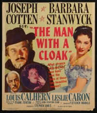 5h331 MAN WITH A CLOAK WC 1951 what strange hold did Joseph Cotten have over Barbara Stanwyck!