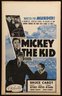 5h342 MICKEY THE KID WC 1939 Bruce Cabot, Byrd, killer turns hero when fate dooms his son, rare!