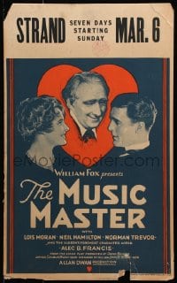 5h363 MUSIC MASTER WC 1927 character actor Alec B. Francis, Lois Moran, Neil Hamilton, ultra rare!