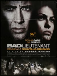 5j094 BAD LIEUTENANT: PORT OF CALL - NEW ORLEANS French 1p 2009 Werner Herzog, Nicolas Cage, Eva Mendes!