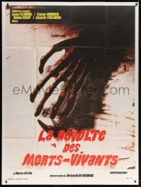 5j150 BLIND DEAD French 1p 1973 Amando de Ossorio's La Noche del Terror Ciego, creepy image!