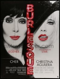 5j182 BURLESQUE French 1p 2010 Eric Dane, great image of Cher & sexy Christina Aguilera!