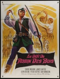 5j212 CHALLENGE FOR ROBIN HOOD French 1p 1967 Boris Grinsson art of Barrie Ingham, Hammer fantasy!