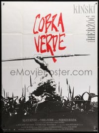 5j231 COBRA VERDE French 1p 1987 Werner Herzog, Klaus Kinski as most feared bandit in Africa!