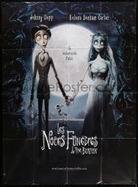 5j246 CORPSE BRIDE French 1p 2005 Tim Burton stop-motion animated horror musical, great image!