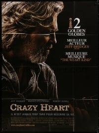 5j247 CRAZY HEART French 1p 2010 great image of country music singer Jeff Bridges!