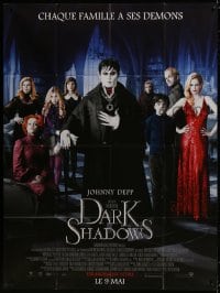 5j263 DARK SHADOWS advance French 1p 2012 Johnny Depp, Michelle Pfeiffer, Helena Carter, Tim Burton