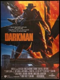 5j265 DARKMAN French 1p 1990 directed by Sam Raimi, cool Alvin art of masked hero Liam Neeson!