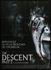 5j276 DESCENT: PART 2 French 1p 2009 gruesome super close up horror image of screaming girl!