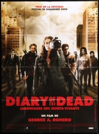 5j281 DIARY OF THE DEAD French 1p 2008 George A. Romero, film students attacked by zombies!