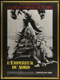 5j302 EMPEROR OF THE NORTH POLE French 1p 1973 Lee Marvin, Ernest Borgnine, different train image!