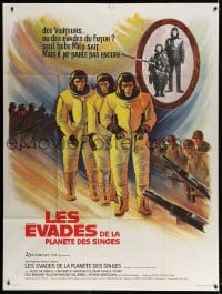 5j310 ESCAPE FROM THE PLANET OF THE APES French 1p 1971 different sci-fi art by Boris Grinsson!
