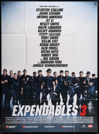 5j315 EXPENDABLES 3 French 1p 2014 Sylvester Stallone, Mel Gibson, Jet Li & all-star cast!