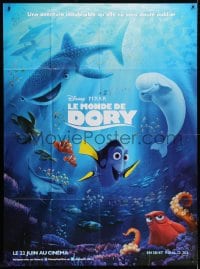 5j329 FINDING DORY advance French 1p 2016 Disney & Pixar, DeGeneres, image of fish cast underwater!