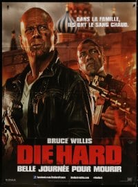5j387 GOOD DAY TO DIE HARD teaser French 1p 2013 Bruce Willis sequel, yippe ki-yay mother Russia!