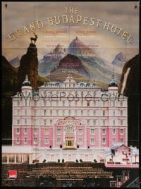 5j395 GRAND BUDAPEST HOTEL French 1p 2014 directed by Wes Anderson, great artwork!