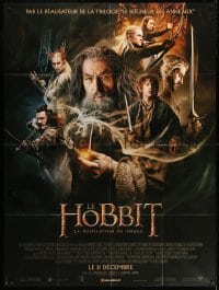 5j446 HOBBIT: THE DESOLATION OF SMAUG advance French 1p 2013 Peter Jackson, cool cast montage!