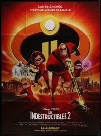 5j470 INCREDIBLES 2 advance French 1p 2018 Disney/Pixar, groeat image of the superhero family!