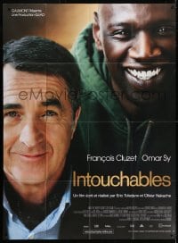 5j479 INTOUCHABLES French 1p 2012 great close portrait of Francois Cluzet & Omar Sy!